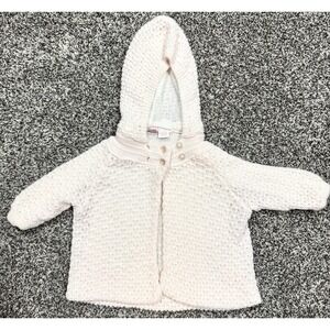 Vintage Cuddle Bear Cardigan‎ Sweater Jacket Baby Girl's Size 9 Mon Pink Cream
